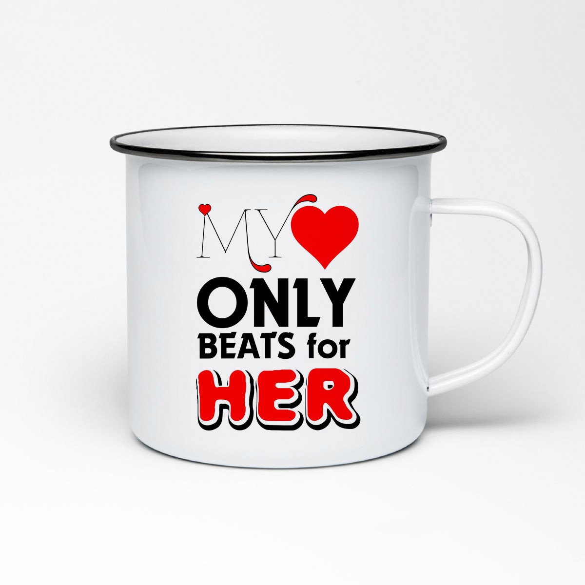 

Кружка металлическая CoolPodarok MY ONLY HER