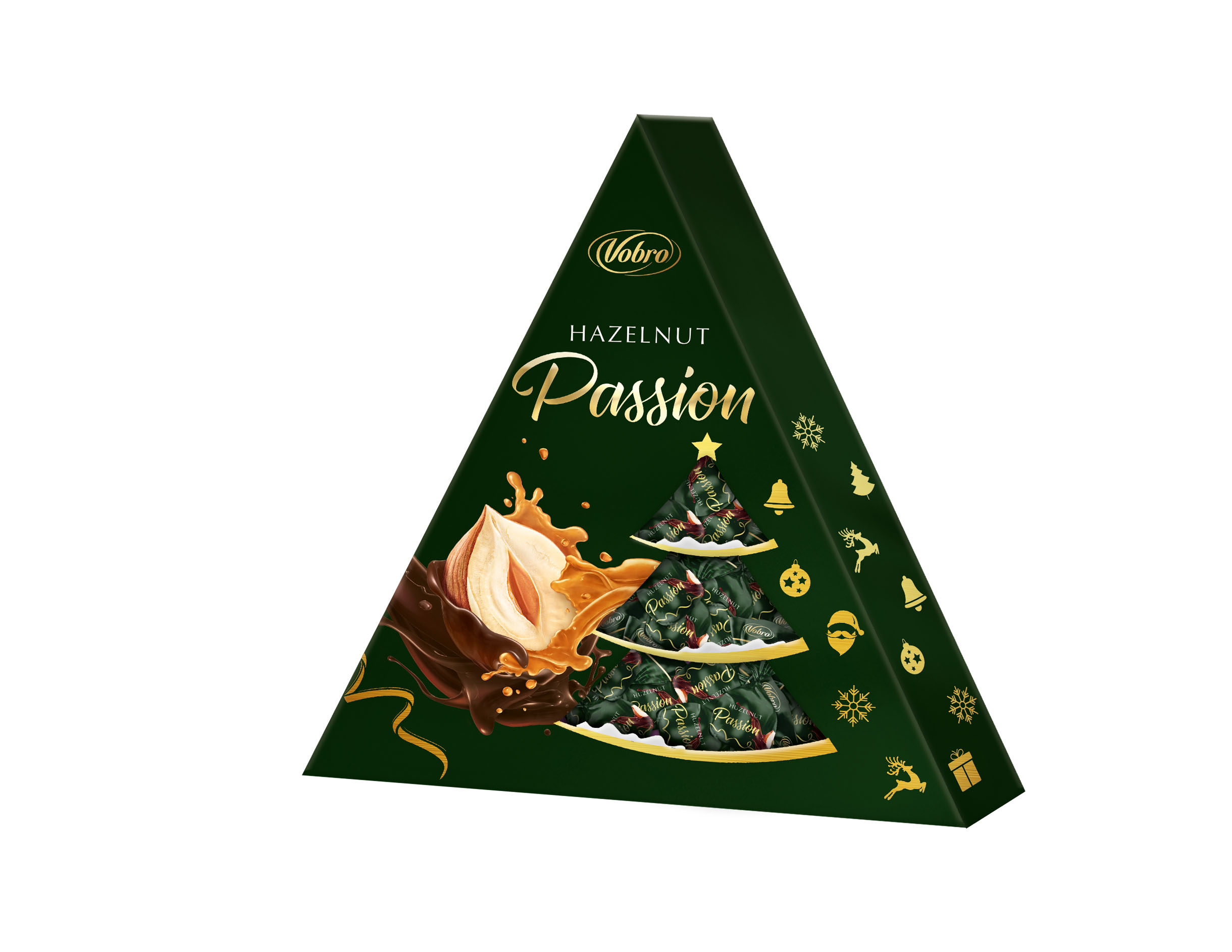 Конфеты Hazelnut Passion Christmas VOBRO 126 г ( 12 )