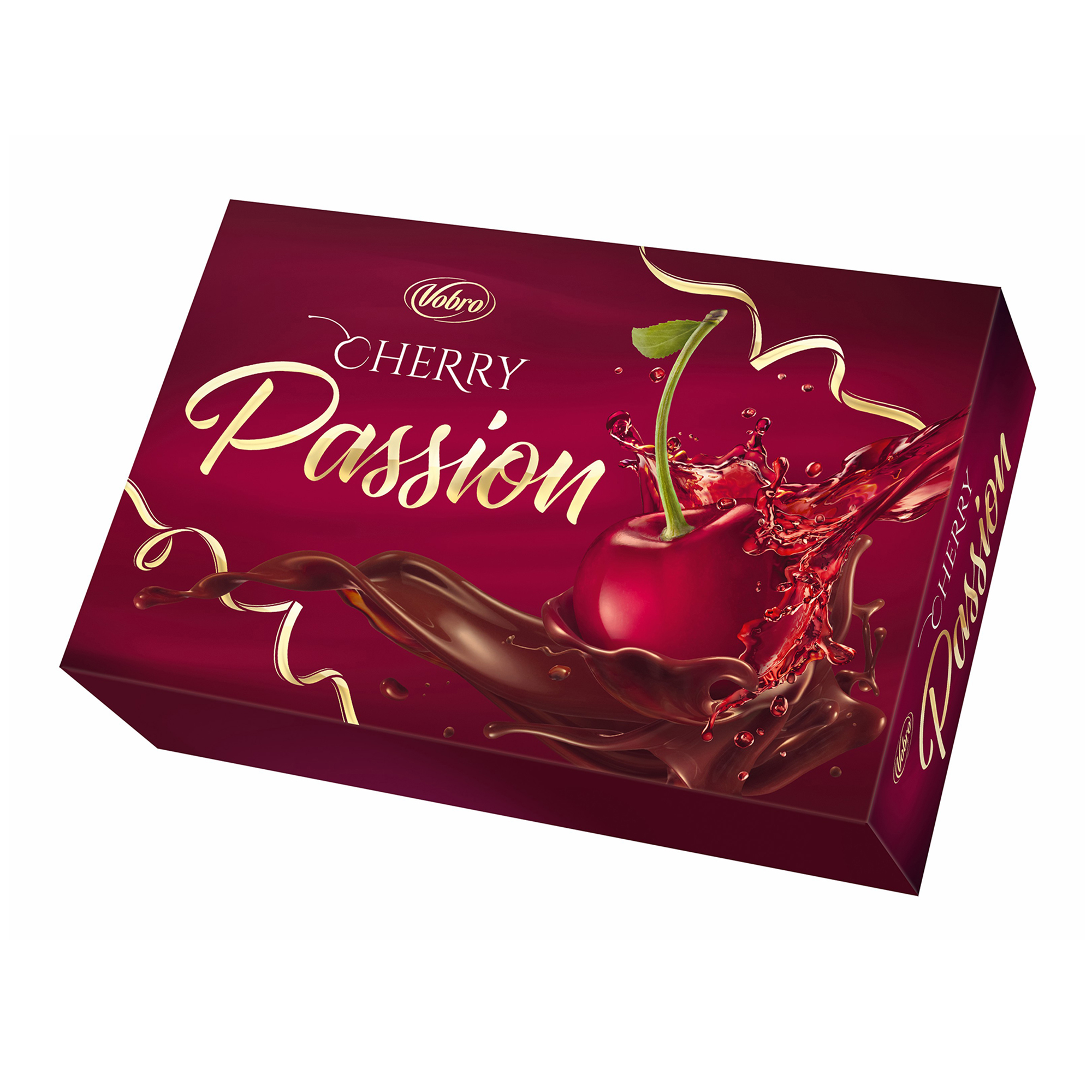 Конфеты шоколадные Vobro Cherry Passion с вишней и ликером 280 г