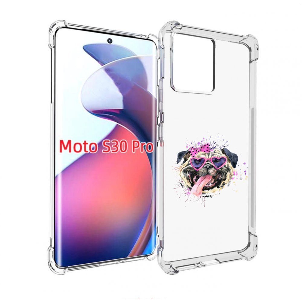 

Чехол MyPads Веселая собака для Motorola Moto S30 Pro, Прозрачный, Tocco