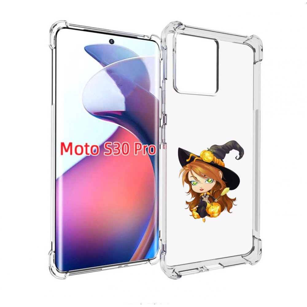 

Чехол MyPads Ведьмочка для Motorola Moto S30 Pro, Прозрачный, Tocco