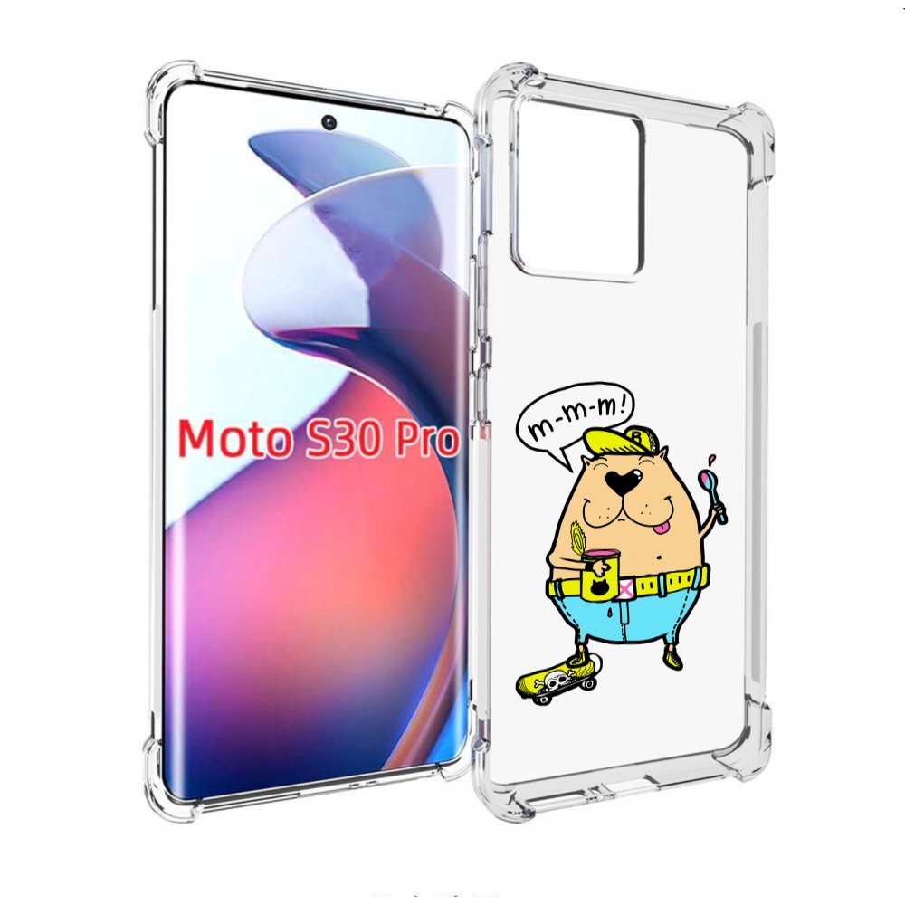 

Чехол MyPads Бобр для Motorola Moto S30 Pro, Прозрачный, Tocco