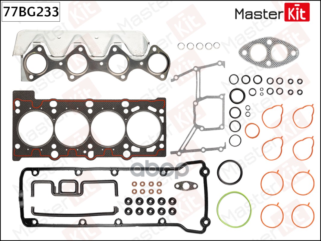 

MASTERKIT к-кт прокладок ГБЦ 77BG233