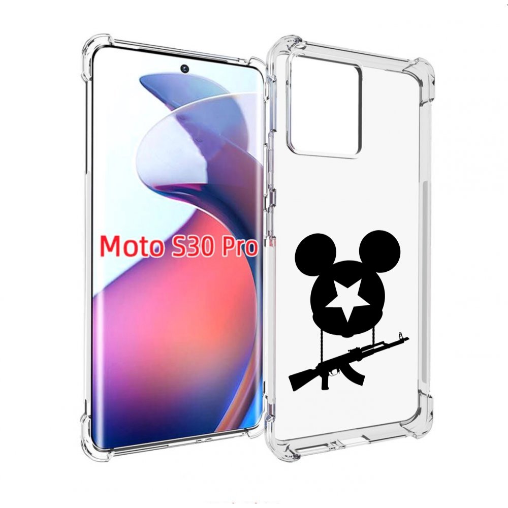 

Чехол MyPads АК Микки для Motorola Moto S30 Pro, Прозрачный, Tocco