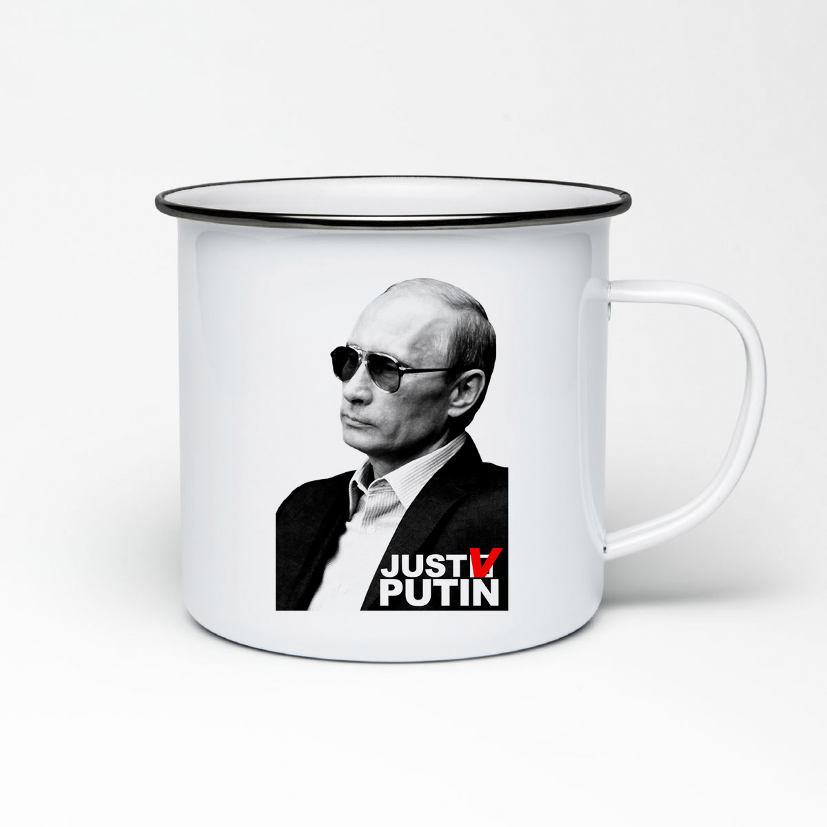 

Кружка металлическая CoolPodarok Путин JUST
