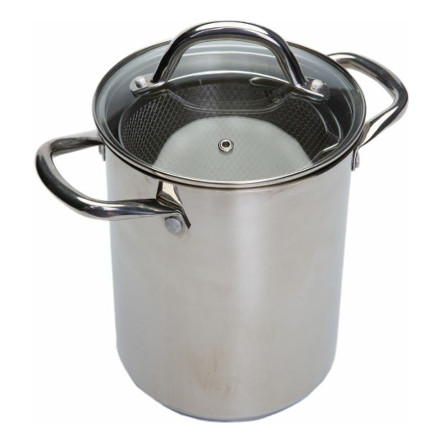 

Кастрюля Kitchen Collection с крышкой и сеткой 4 л, Серебристый