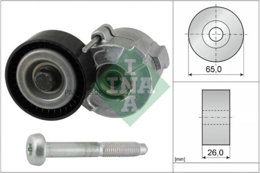 

Натяжитель поликлинового ремня Astra H/Vectra C/Zafira 1.9CDTi 04-> Saab 9-