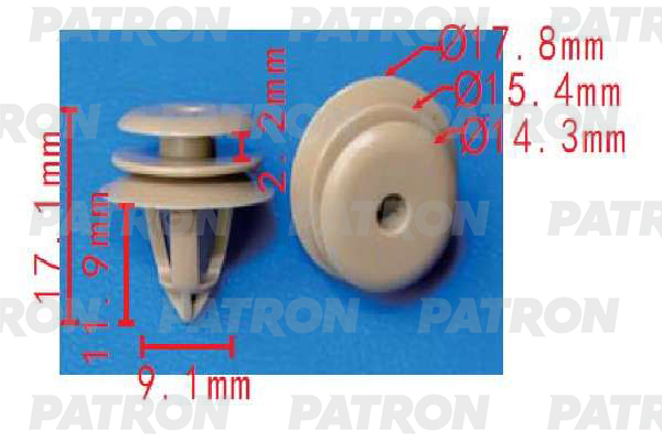 

Клипса Автомобильная PATRON P371516