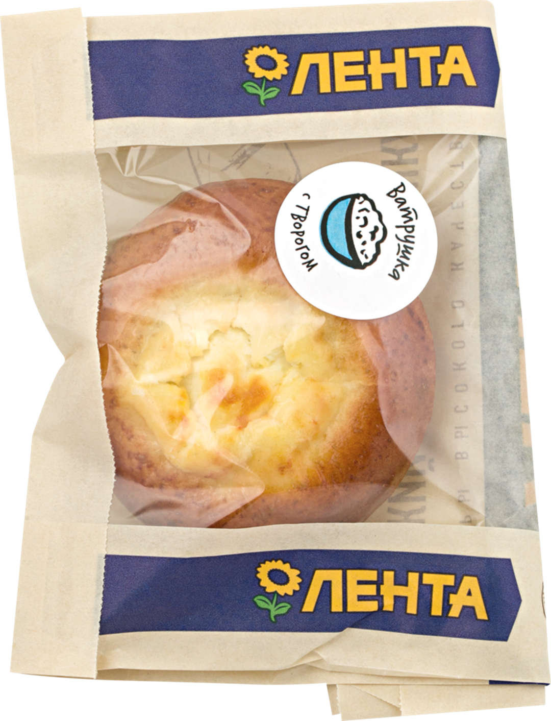 

Ватрушка Лента сдобная с творогом 70 г