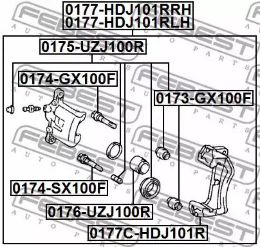 

Скоба зад. супп. TOYOTA LAND CRUISER 100 HDJ100,UZJ100 1998.01-2007.08 [EU]