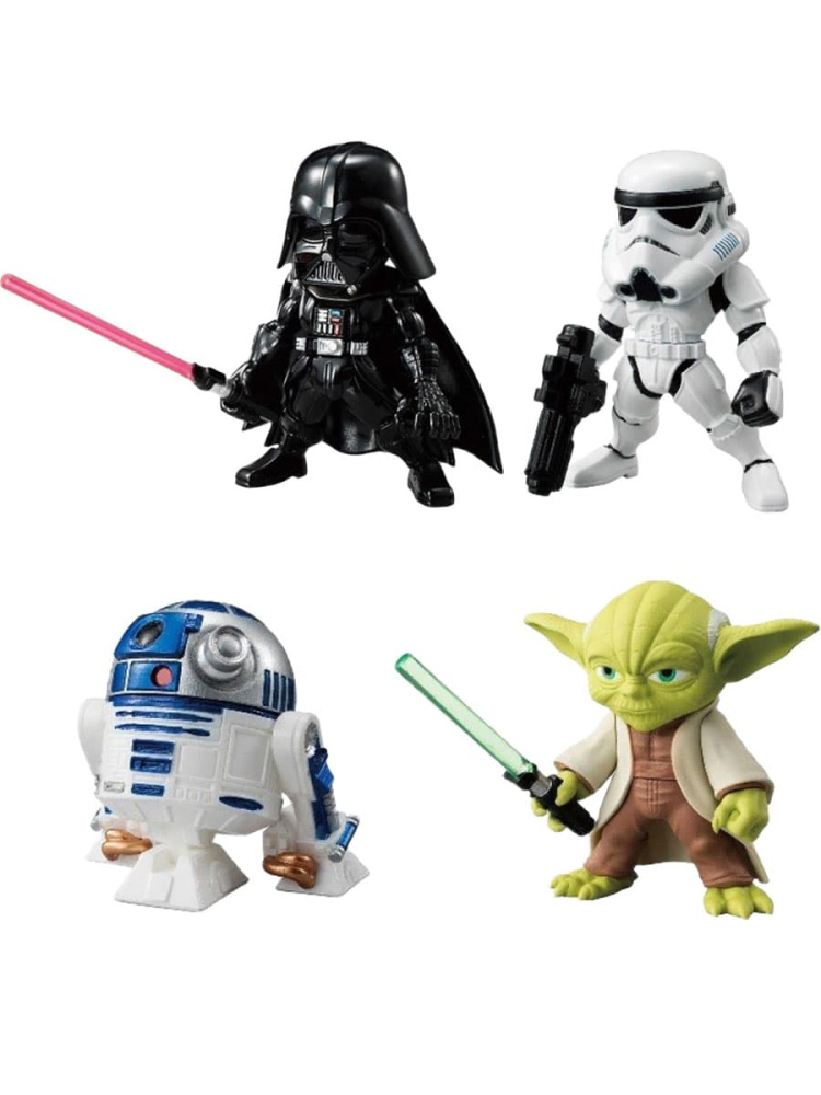 

Фигурки Звездные Войны Star Wars 4 в 1, 5 см