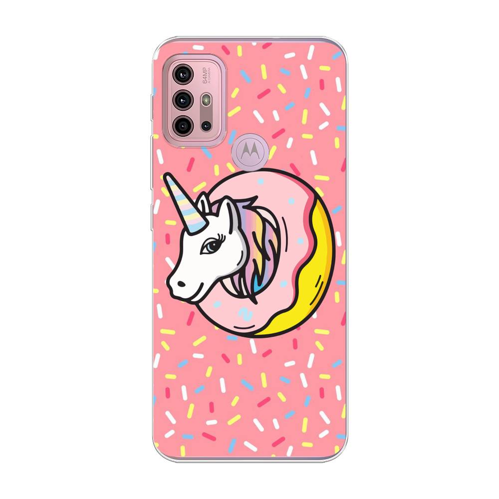 

Чехол Awog на Lenovo K13 Note/Motorola Moto G10/G20/G30 "Единорог в пончике", Разноцветный, 242350-2