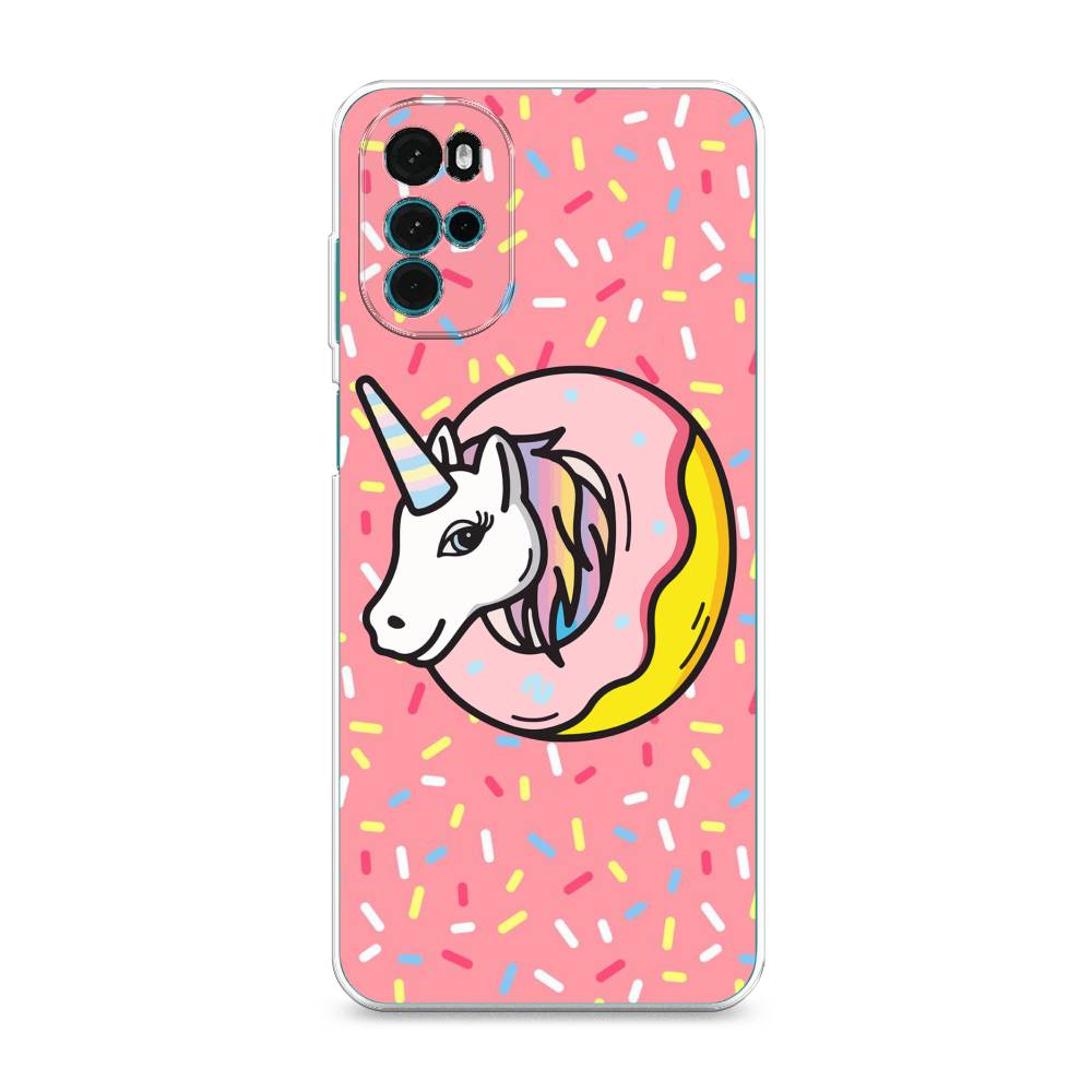 

Чехол Awog на Motorola Moto G22 "Единорог в пончике", Разноцветный, 243150-2