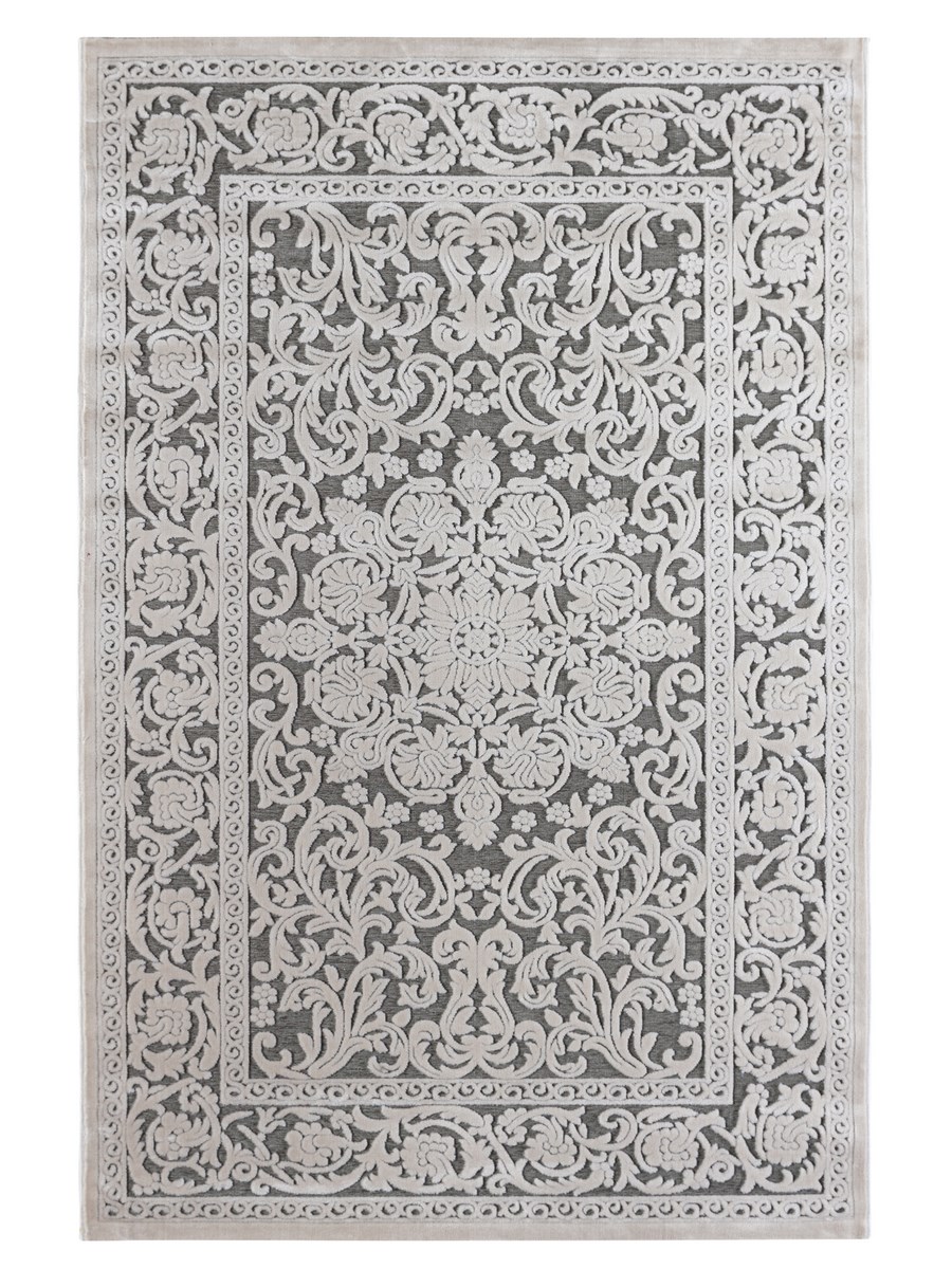 фото Ковер gloria 3793g прямой крем/с.серый 120x180 sofia rugs