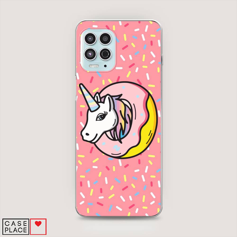 

Чехол Awog на Motorola Moto G100 "Единорог в пончике", Разноцветный, 241650-2
