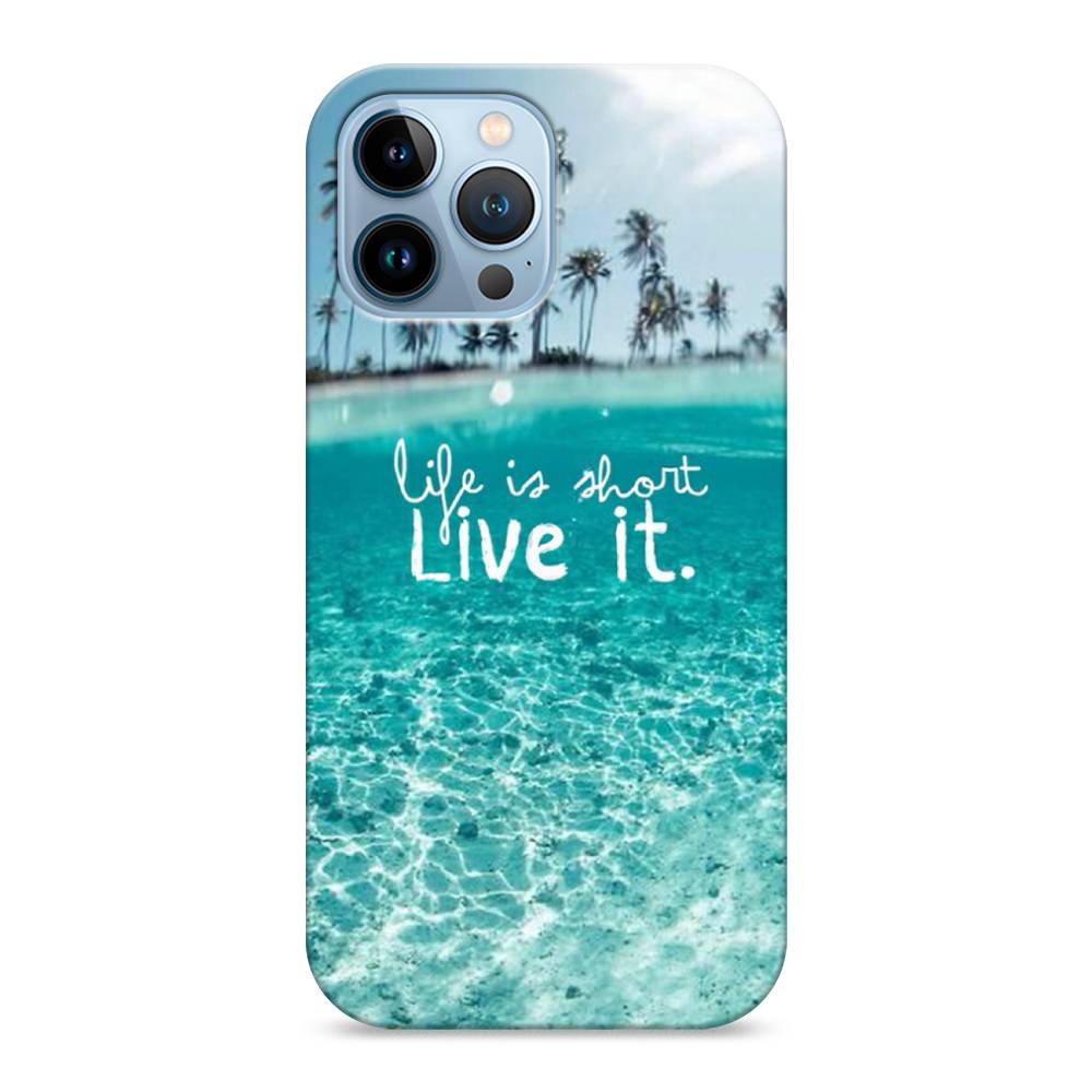 фото Пластиковый чехол "live it" на apple iphone 13 pro max awog