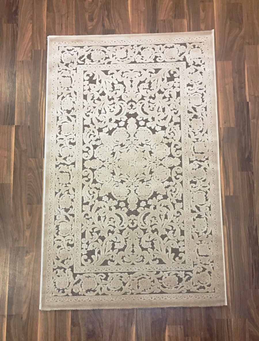 фото Ковер gloria 3793a прямой с.бежевый 80x150 sofia rugs