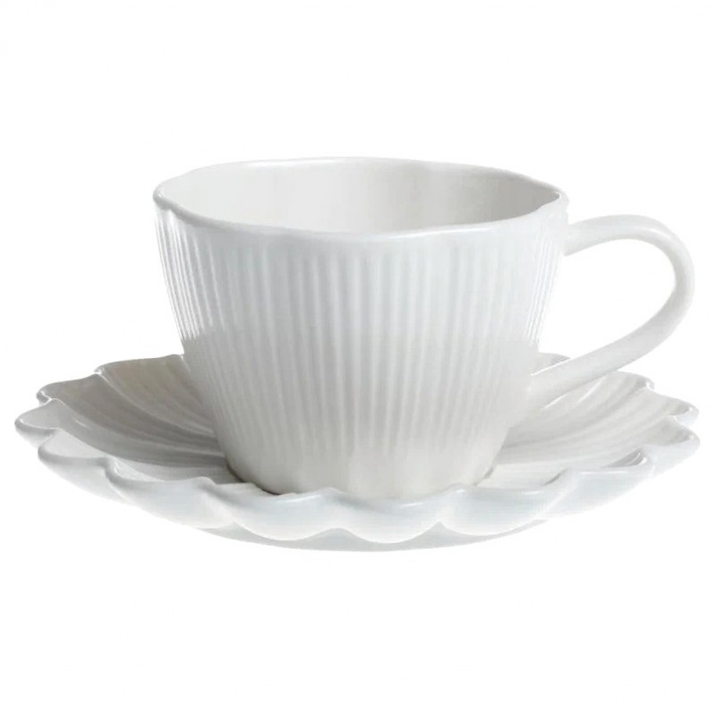 

Чайная пара Myatashop Lotus magic 265 мл белая, Белый