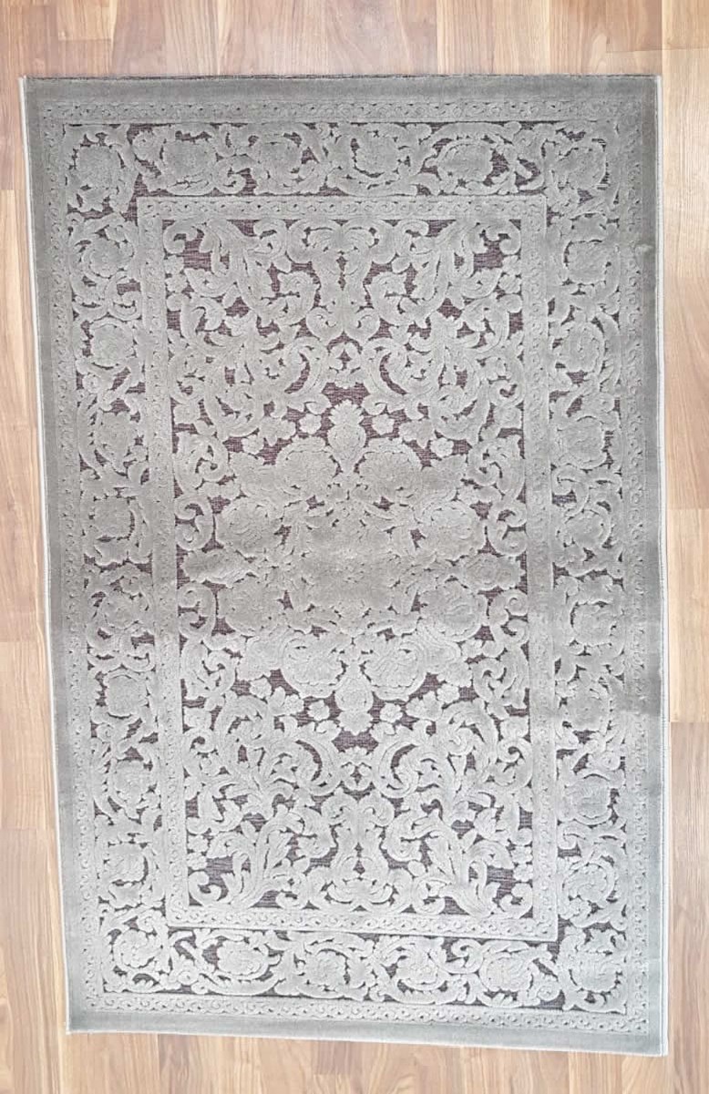 фото Ковер gloria 3793a прямой с.серый 120x180 sofia rugs