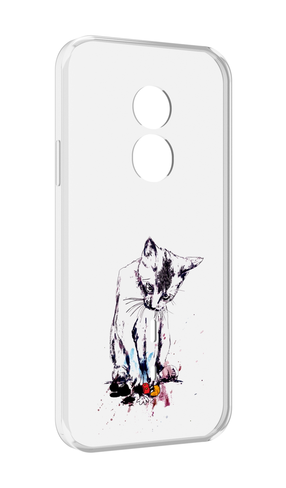 

Чехол MyPads кот и микки для Doogee S51, Прозрачный, Tocco