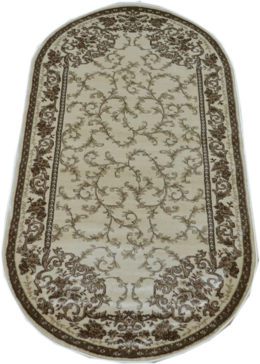 фото Ковер nova 3727a овал кремовый 80x150 sofia rugs