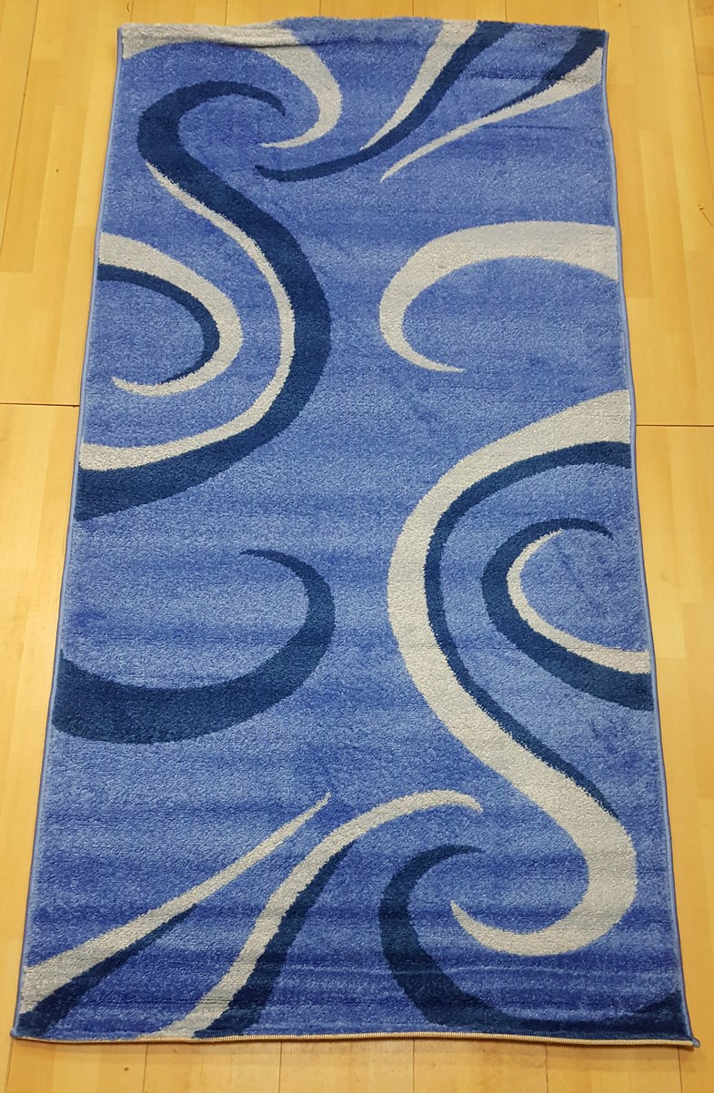 фото Ковер light frize 3715z прямой голуб 80x150 sofia rugs