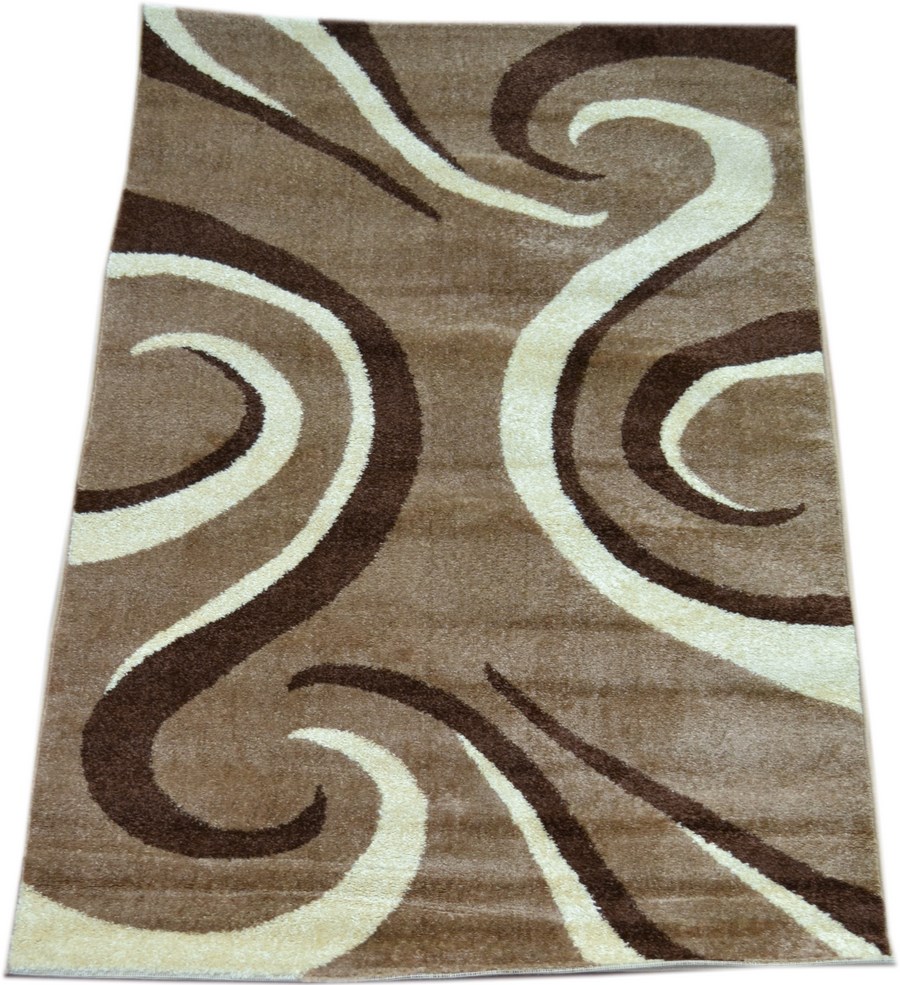 фото Ковер light frize 3715r прямой т.беж 80x150 sofia rugs