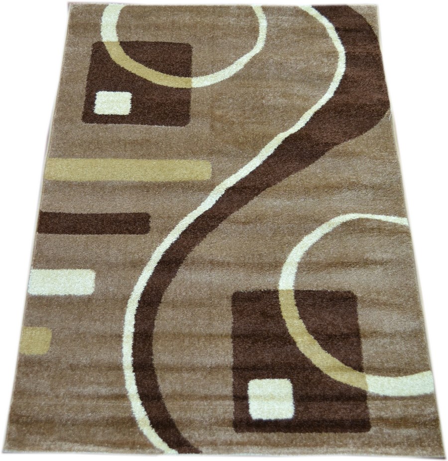 фото Ковер light frize 3714r прямой т.беж 80x150 sofia rugs