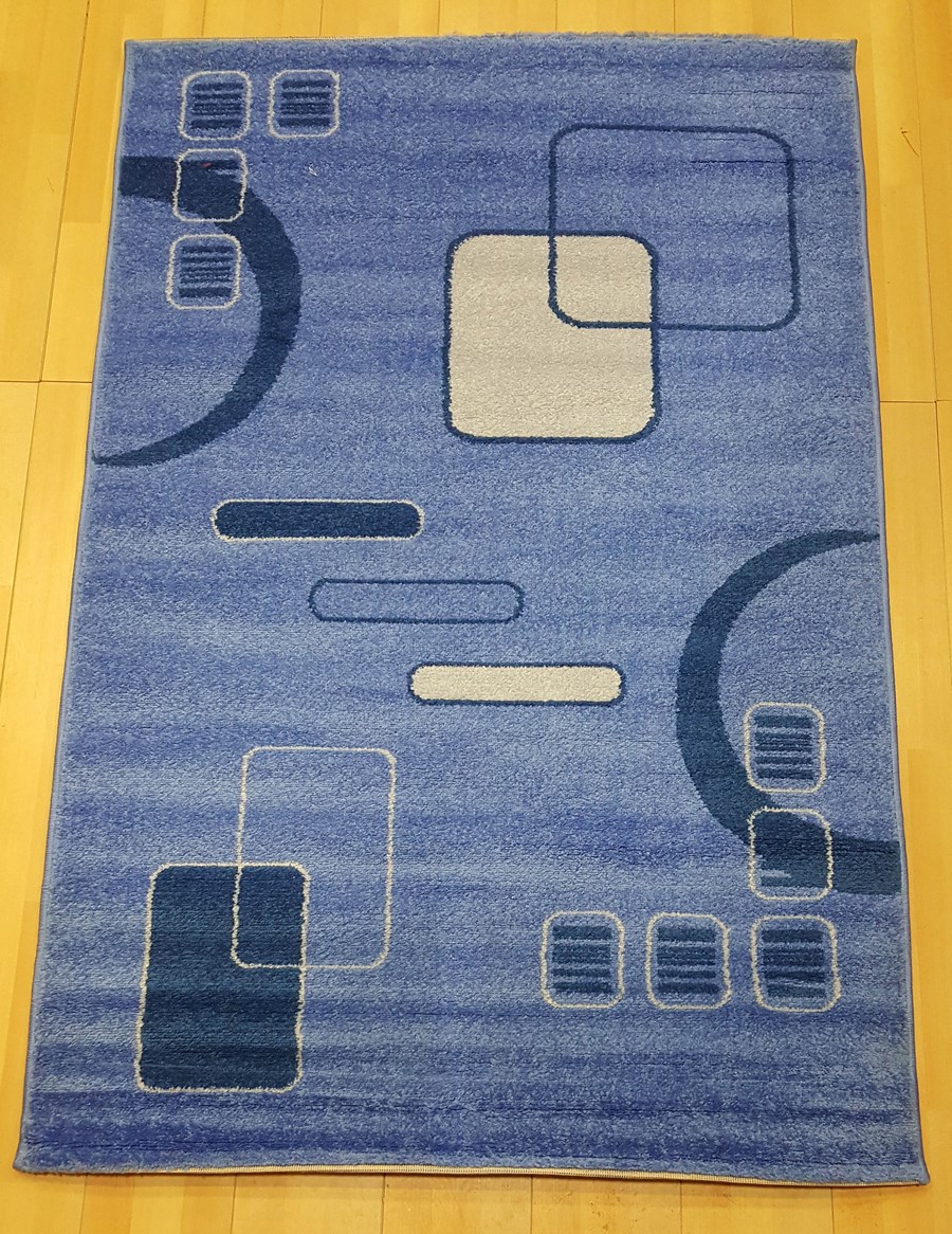 фото Ковер light frize 3713r прямой голуб 100x200 sofia rugs