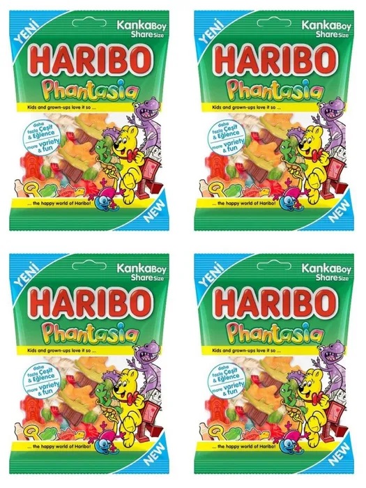 Мармелад ХАРИБО (HARIBO) Phantasia, 80 г х 4 шт