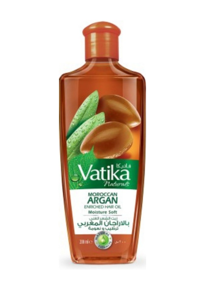 фото Масло для волос dabur vatika moroccan argan обогащённое арганом 200 мл