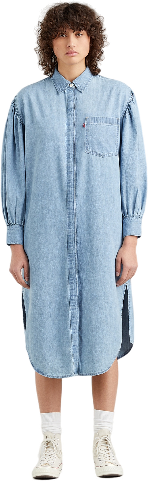 

Платье женское Levi's Women Osteria Duster Jacket голубое S, Women Osteria Duster Jacket