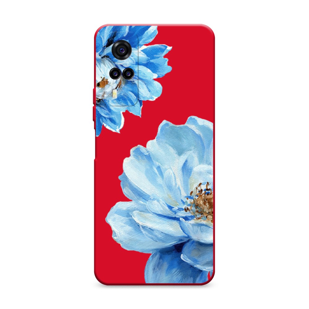 

Чехол Awog на Vivo Y31/Y53s 4G "Голубые клематисы", Разноцветный, 263753-1