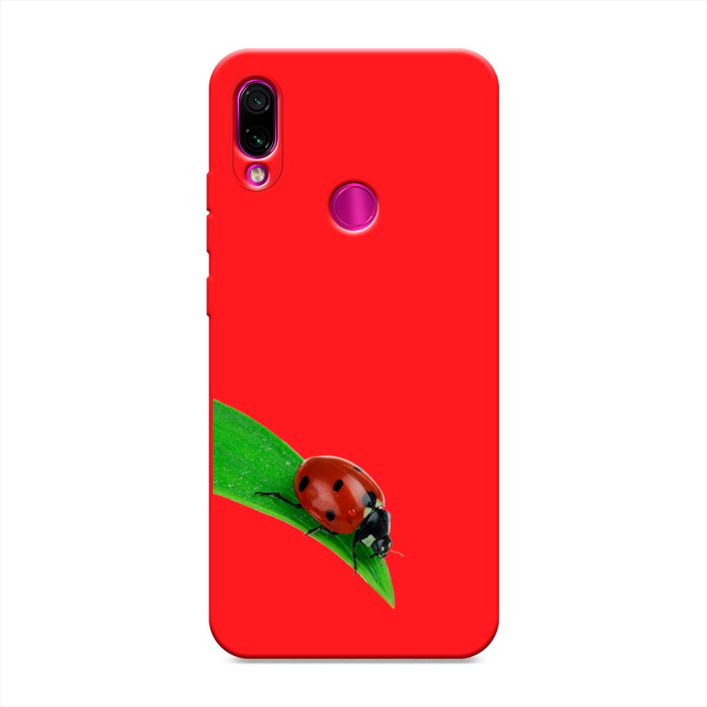 фото Матовый силиконовый чехол "на счастье" на xiaomi redmi note 7 awog