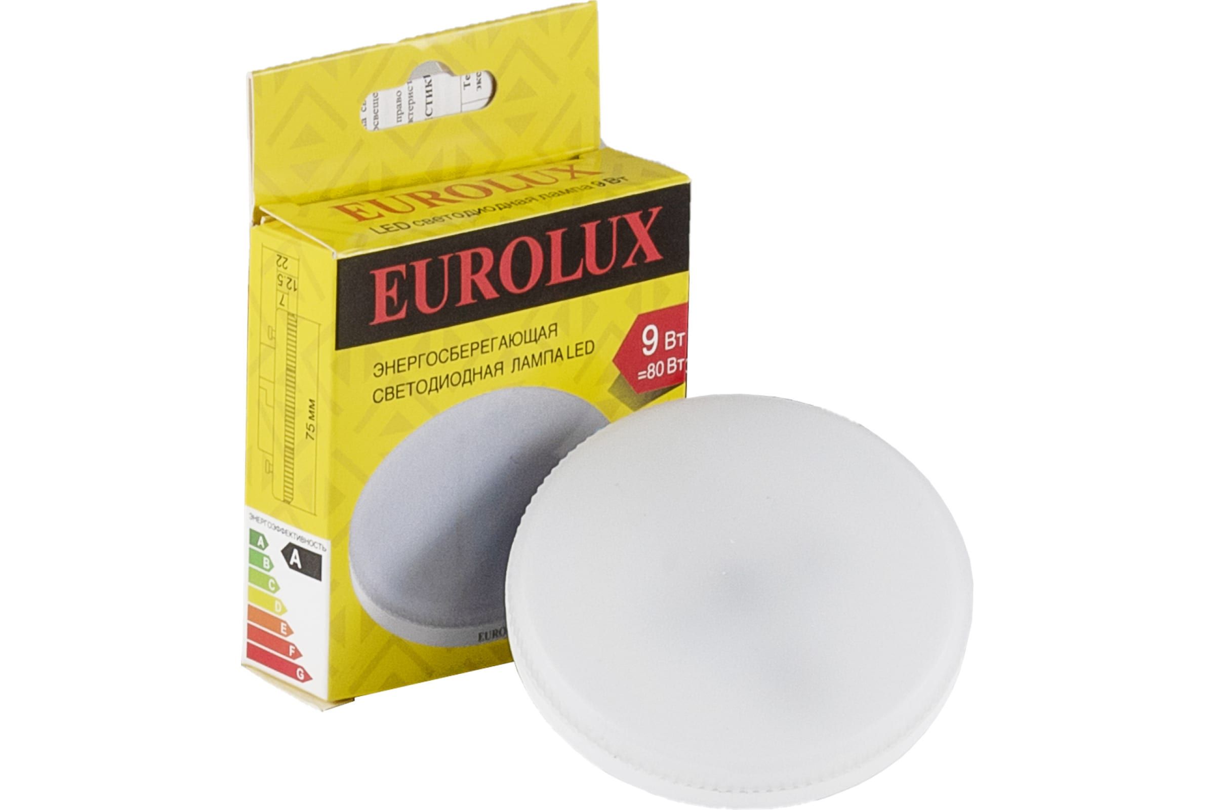 фото Лампочка eurolux ll-e-tab-9w-230-4k-gx53 76/2/75 nobrand