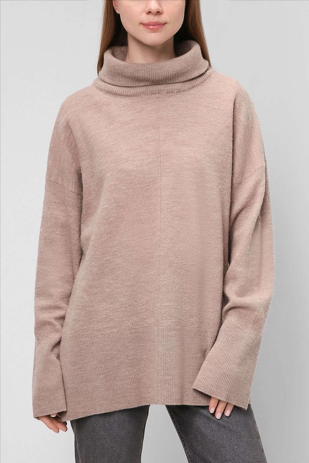 

Джемпер женский cut & pret PLUS 2110 OLANDA_PLUS коричневый 50 EU, 2110 OLANDA_PLUS