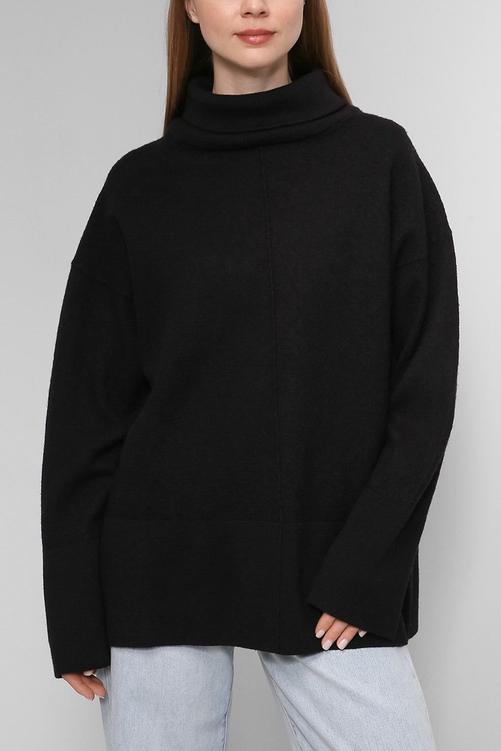 

Джемпер женский cut & pret PLUS 2110 OLANDA_PLUS черный 46 EU, 2110 OLANDA_PLUS