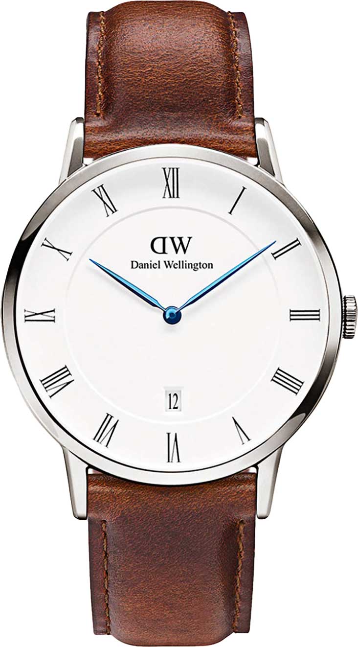 фото Наручные часы мужские daniel wellington dw00100087 коричневые