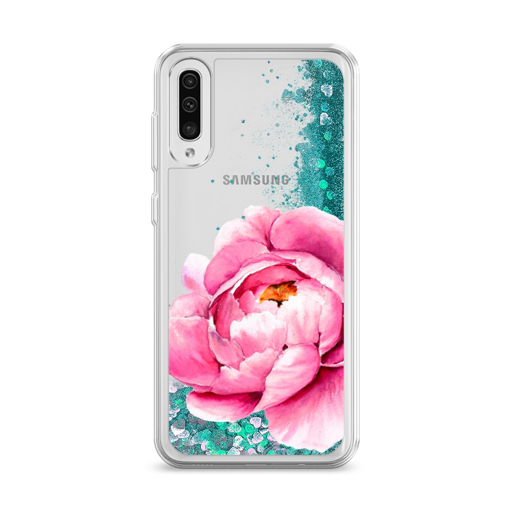 

Жидкий чехол с блестками "Прекрасный пион" на Samsung Galaxy A50, 27795-1