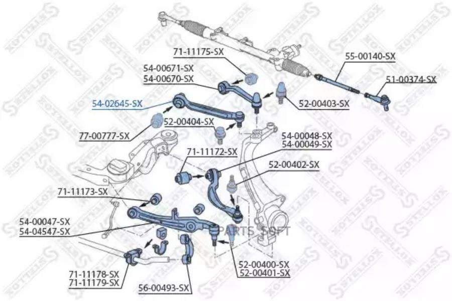 

Рычаг подвески Stellox 5402645SX