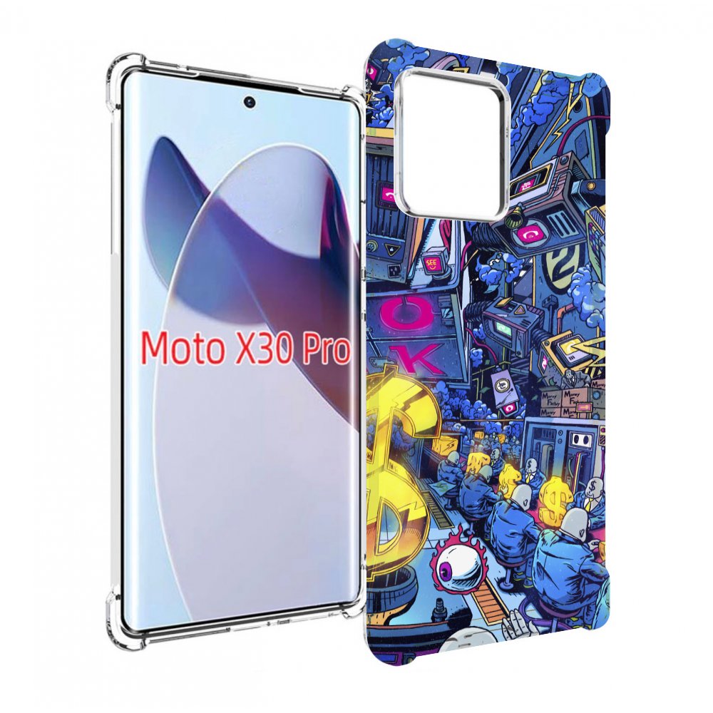 

Чехол MyPads футуристичная картинка для Motorola Moto X30 Pro, Прозрачный, Tocco