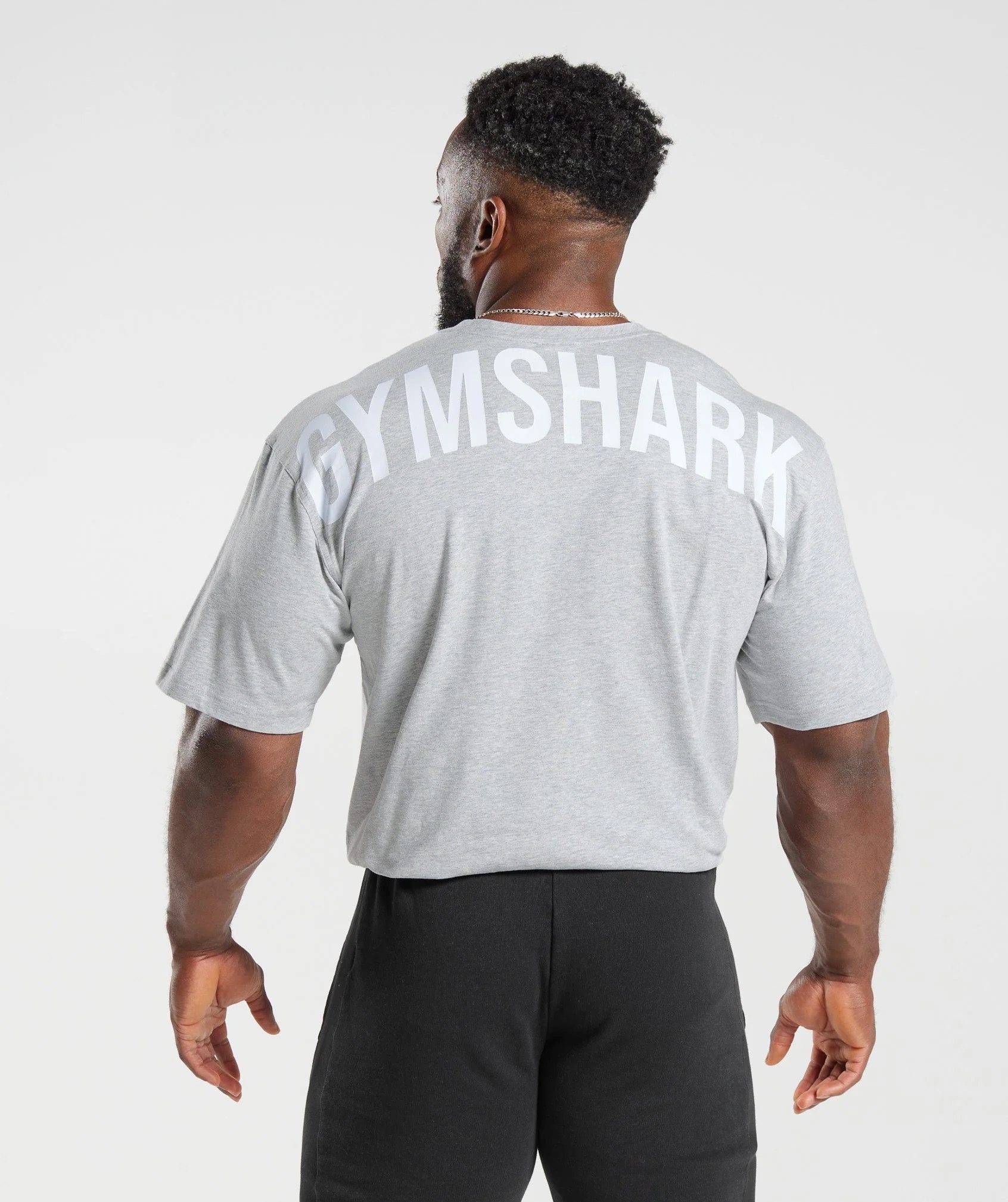 Футболка мужская GYMSHARK POWER T-SHIRT серая M