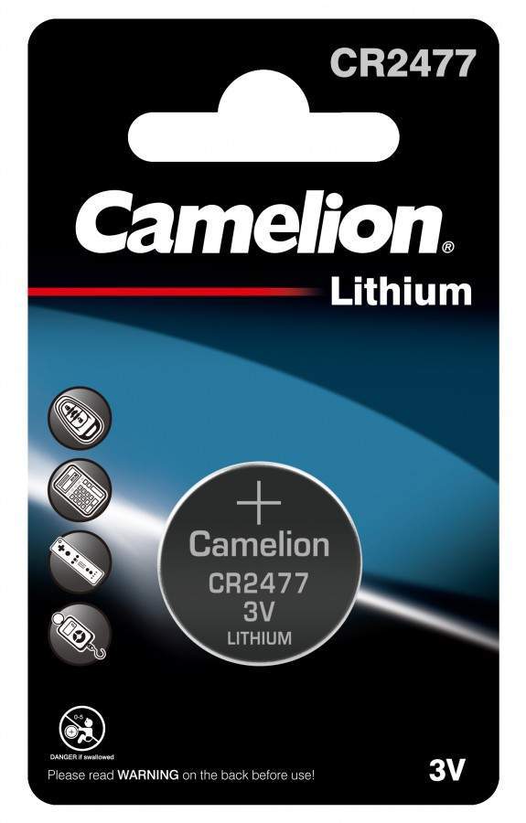 Элемент питания Camelion CR2477 BL1 (арт. 214405) батарейка cmos cr2477 2 contacts