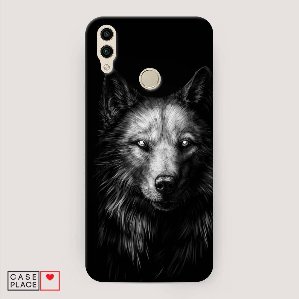 

Чехол Awog "Волк черно белый" для Honor 8C, 67120-1