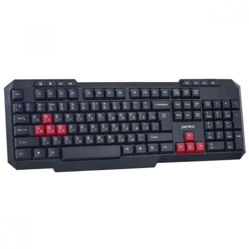 

Проводная игровая клавиатура Perfeo COMMANDER Black (PF_5194), COMMANDER