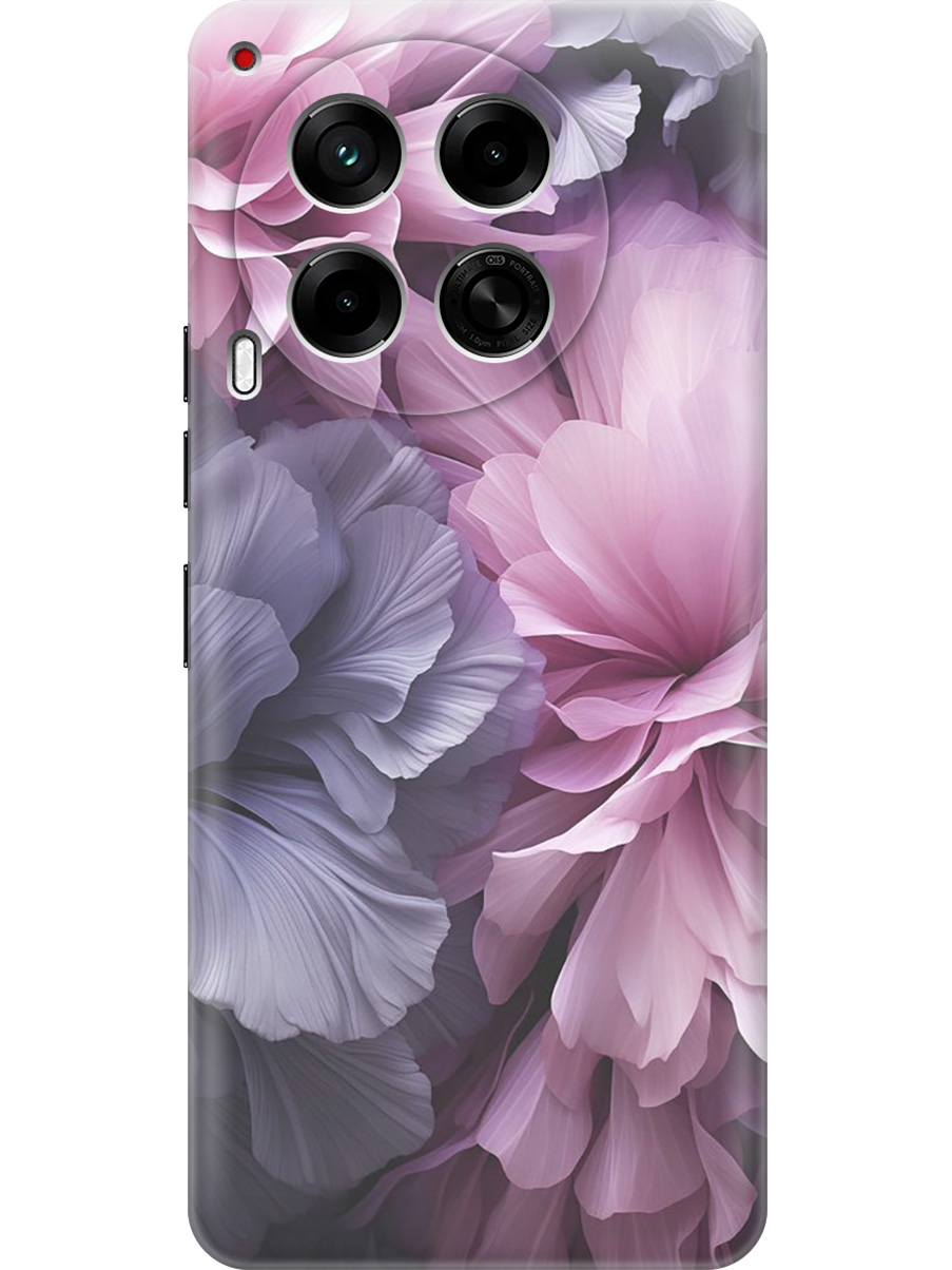 

Силиконовый чехол на Tecno Camon 30 4g / 30 5g с принтом "Розово-фиолетовые цветы", Прозрачный;розовый;фиолетовый, 782632421