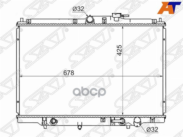 

SAT Радиатор HONDA ODYSSEY/SHUTTLE 95-99
