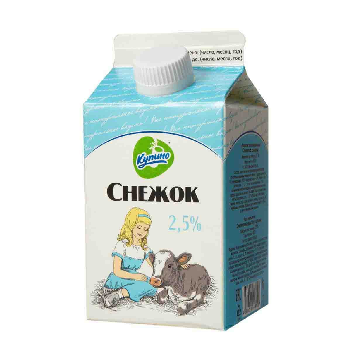 

Снежок Купино 2,5% БЗМЖ 400 г