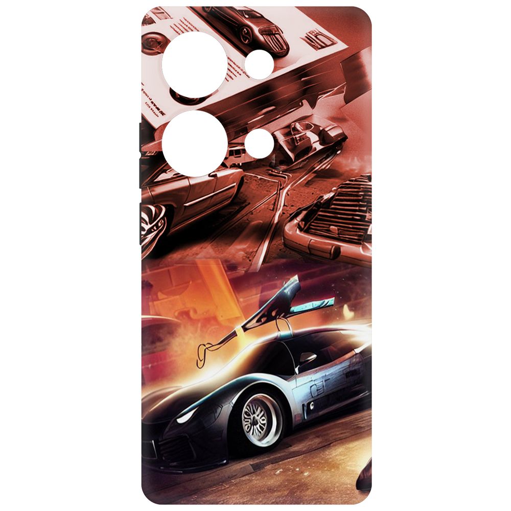 

Чехол-накладка Krutoff Soft Case Автодинамика для Poco M6 Pro 4G черный