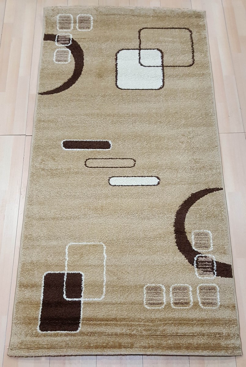 фото Ковер light frize 3713r прямой т.беж 80x150 sofia rugs